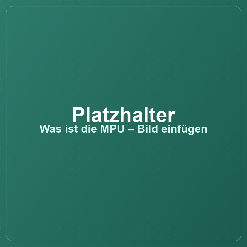 Ablauf einer MPU-Beratung