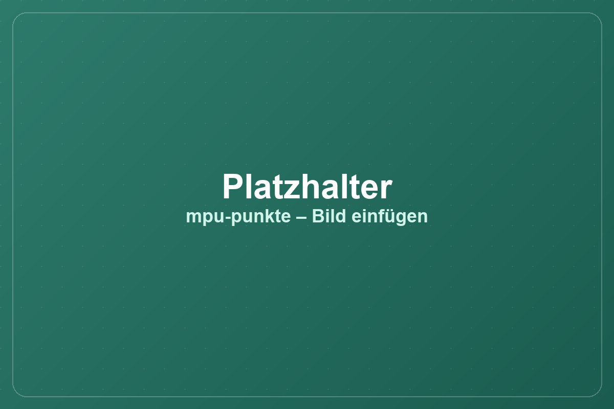 MPU wegen Punkten Stuttgart